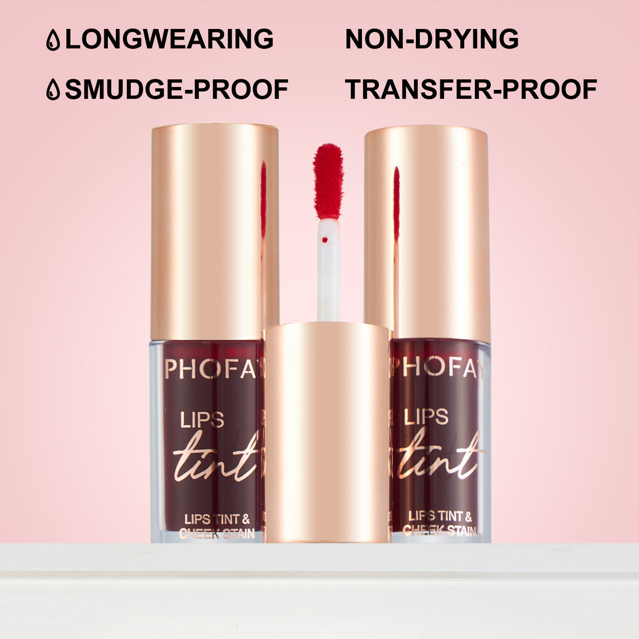 Two PHOFAY long-lasting lip tint