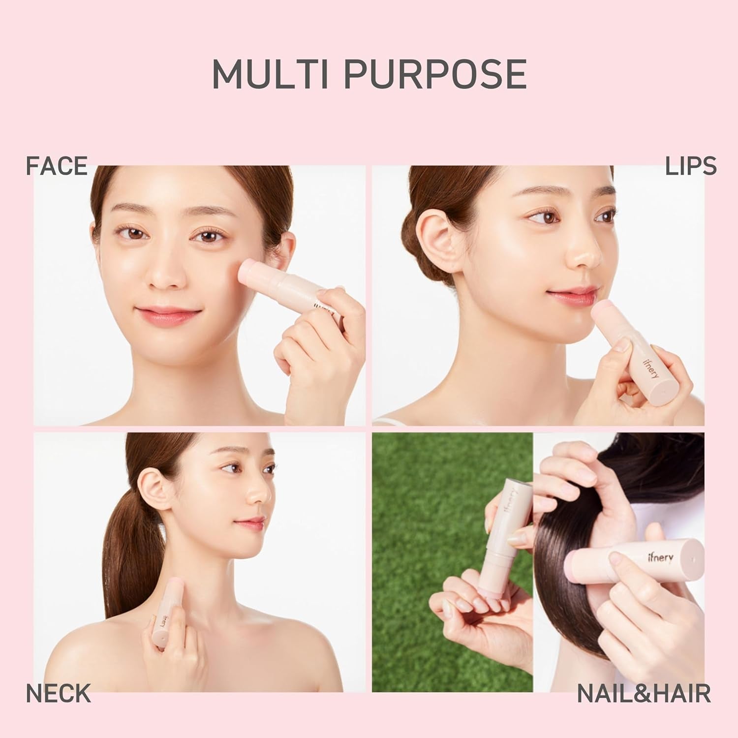 Multi Collagen Balm Stick Reduce Wrinkle All-In-One Hydrating Moisturizer for Face, Eyes, Lips 0.35 Oz. Non Greasy