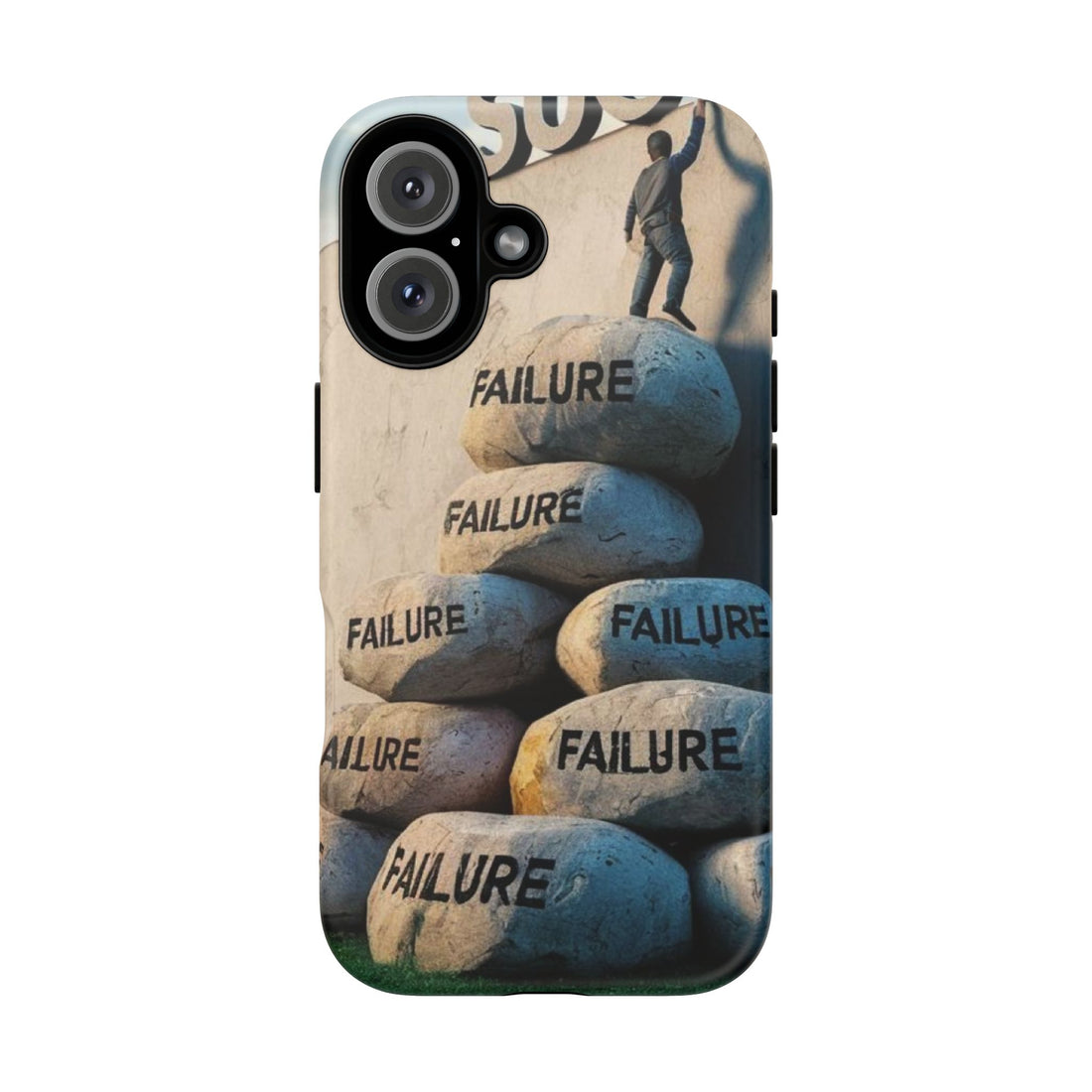 Inspirational Phone Case, Motivational Phone Cover, Failure to Success Case, Tough Cases for Students, Gift for Graduates