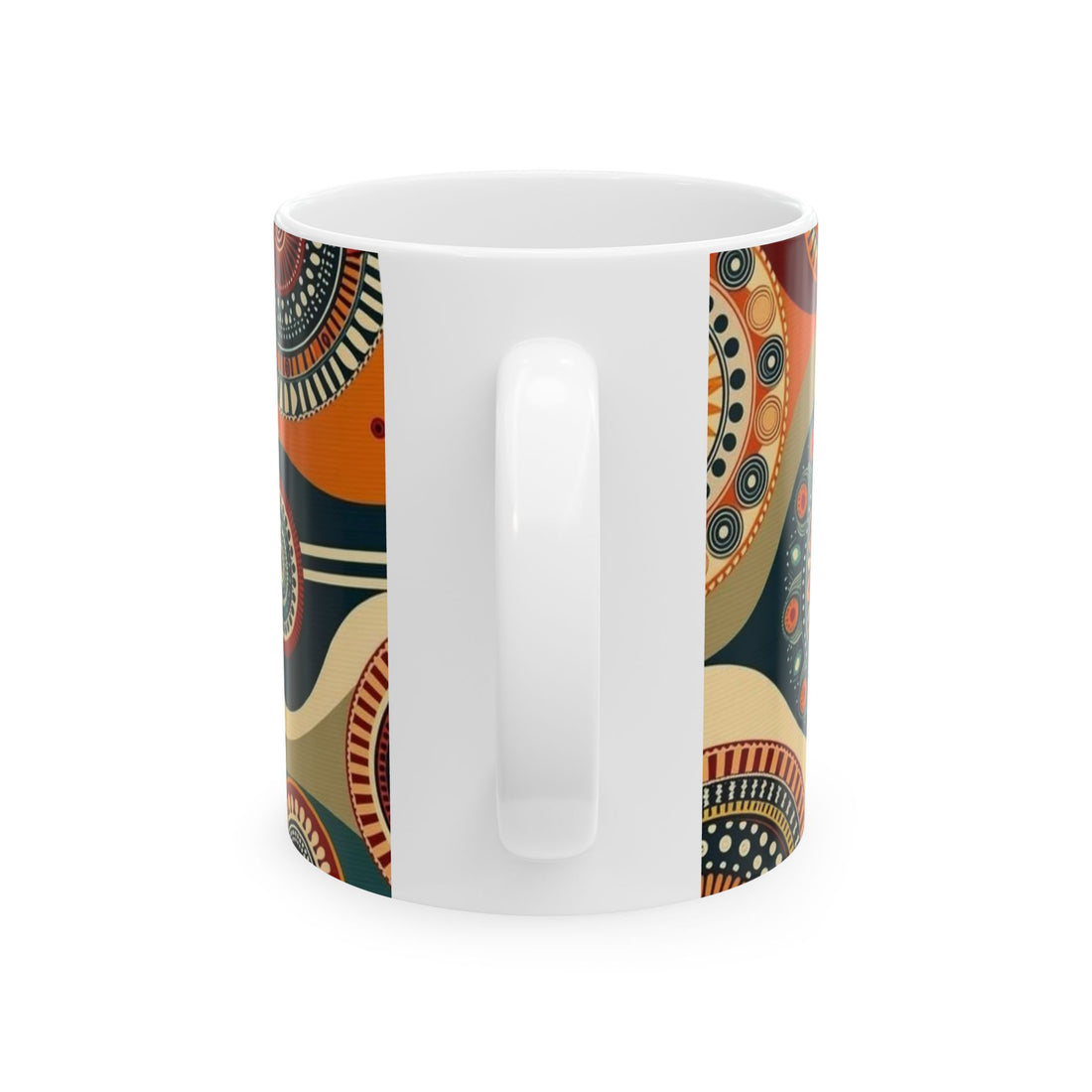 Bohemian Ceramic Mug, Colorful Coffee Cup, Unique Gift, Home Decor, Art Lover's Mug