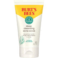 Burt’S Bees Clear and Balanced Deep Cleansing Acne Scrub, Salicylic Acid Acne Treatment with Cica, Facial Cream Exfoliator Helps Unclog Pores and Reduce Acne, 4 Oz