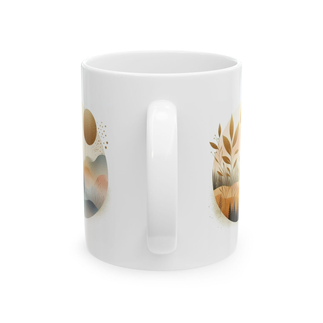 Stylish Ceramic Mug: Nature-Inspired Design for Comforting Sips, Great Gift for Coffee Lovers, Home Decor, Office Essentials, Tea Time