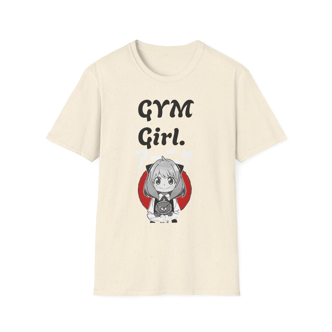 Gym Girl Unisex Softstyle T-Shirt, Workout Tee, Fitness Apparel, Fun Casual Wear, Anime Inspired Shirt