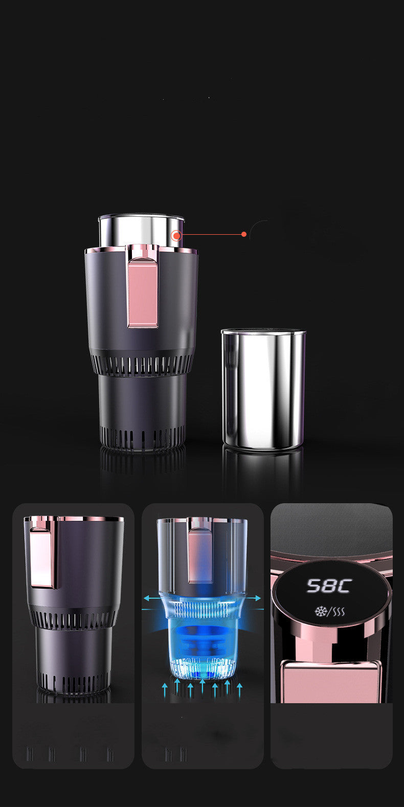 china smart car cup warmer and cooler