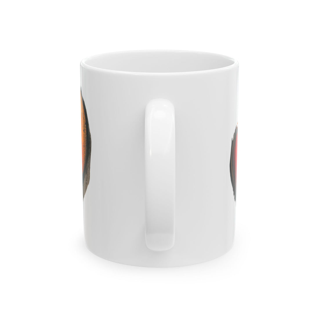 Heart Love Ceramic Mug, Heart Mugs for Anniversary, Valentine's Day Gift, Coffee & Tea Lover, Cute Gift Idea