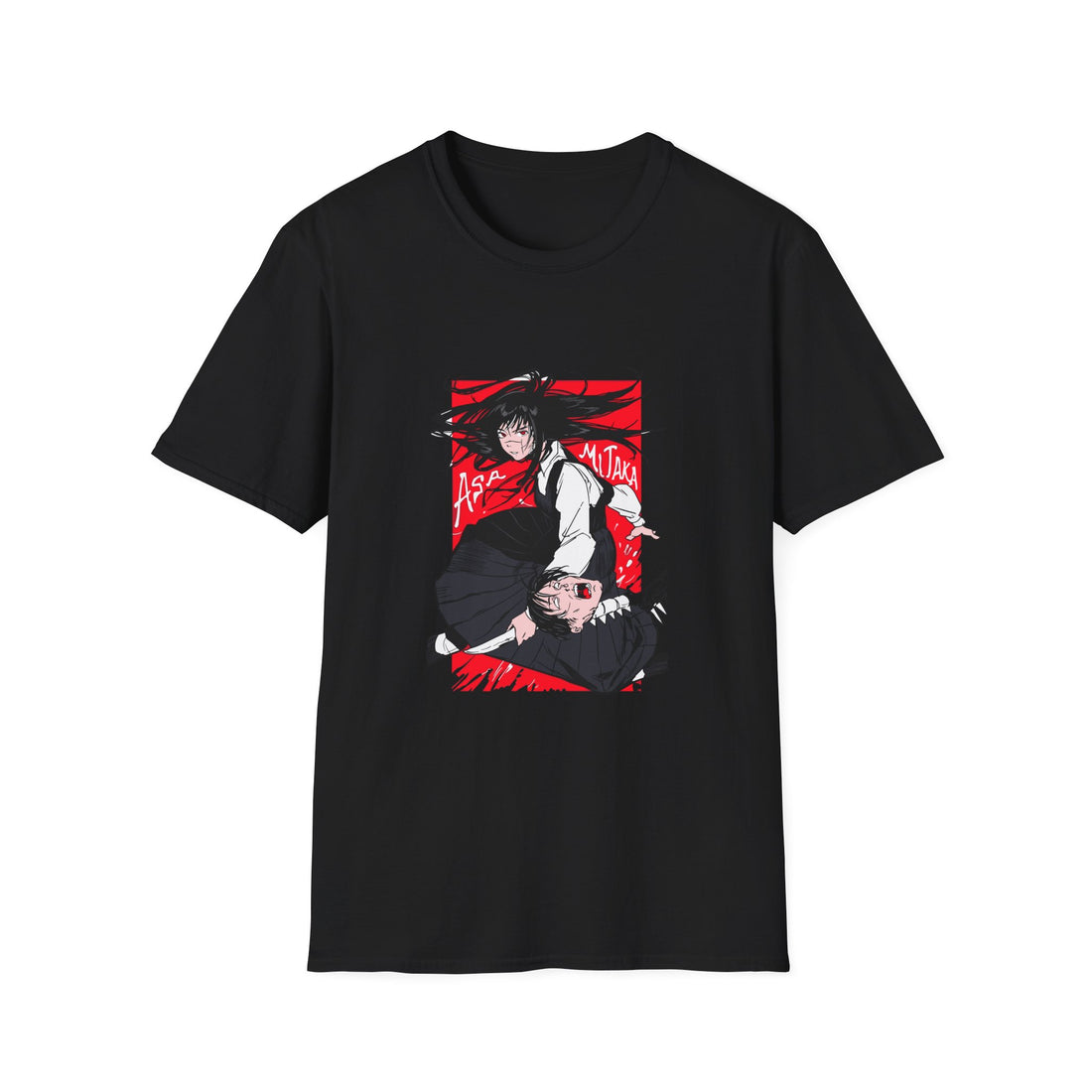 Chic Anime Graphic Tee, Casual Wear, Birthday Gift, Vintage Style, Pop Culture Apparel