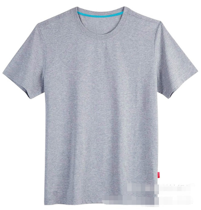 Men's CVC Cotton T-Shirt – Classic Short Sleeve Crew Neck Tee for Daily Wear, Plus Sizes Available