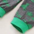 Kids Clothes Set,1-8Years Old Kids Boys Girls Long Sleeve Dinosaur Printed Top and Pants Set Outfit (Dark Gray-02#, 5-6 Years)