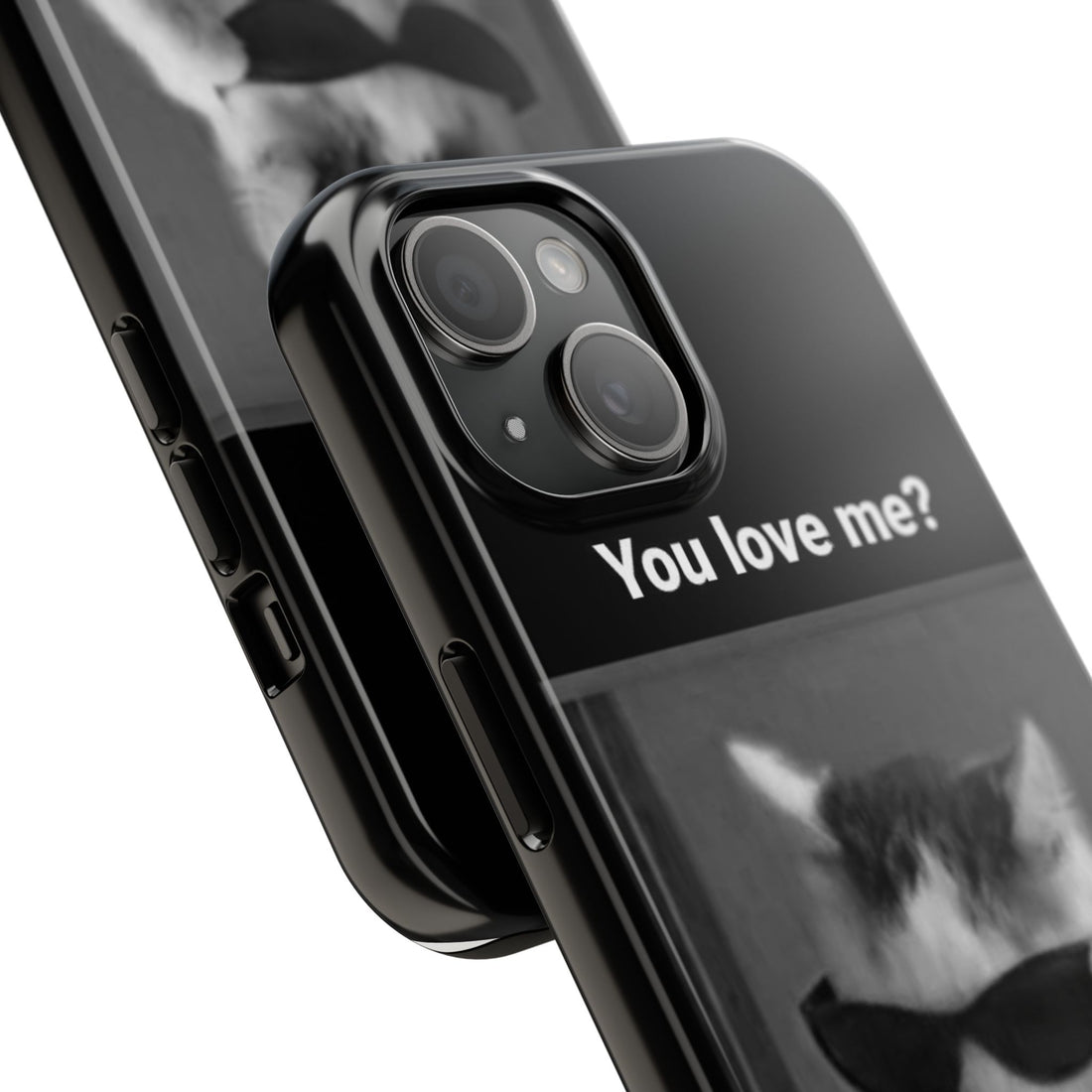 Funny Cat Phone Case, Tough Phone Cover with Humorous Design, Cute Cat Lover Gift, Unique Birthday Present, Pet Lover Accessory