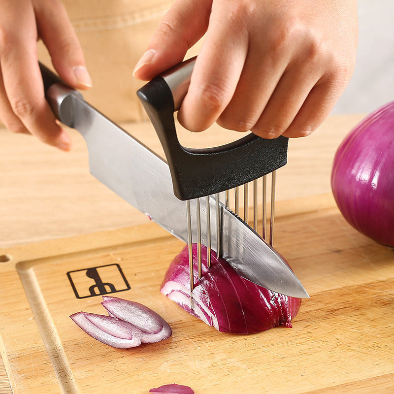 Multi-Function Vegetable Cutter & Steak Flosser – 304 Stainless Steel Meat Tenderizer & Slice Holder for Onion, Fruit, Steak & More