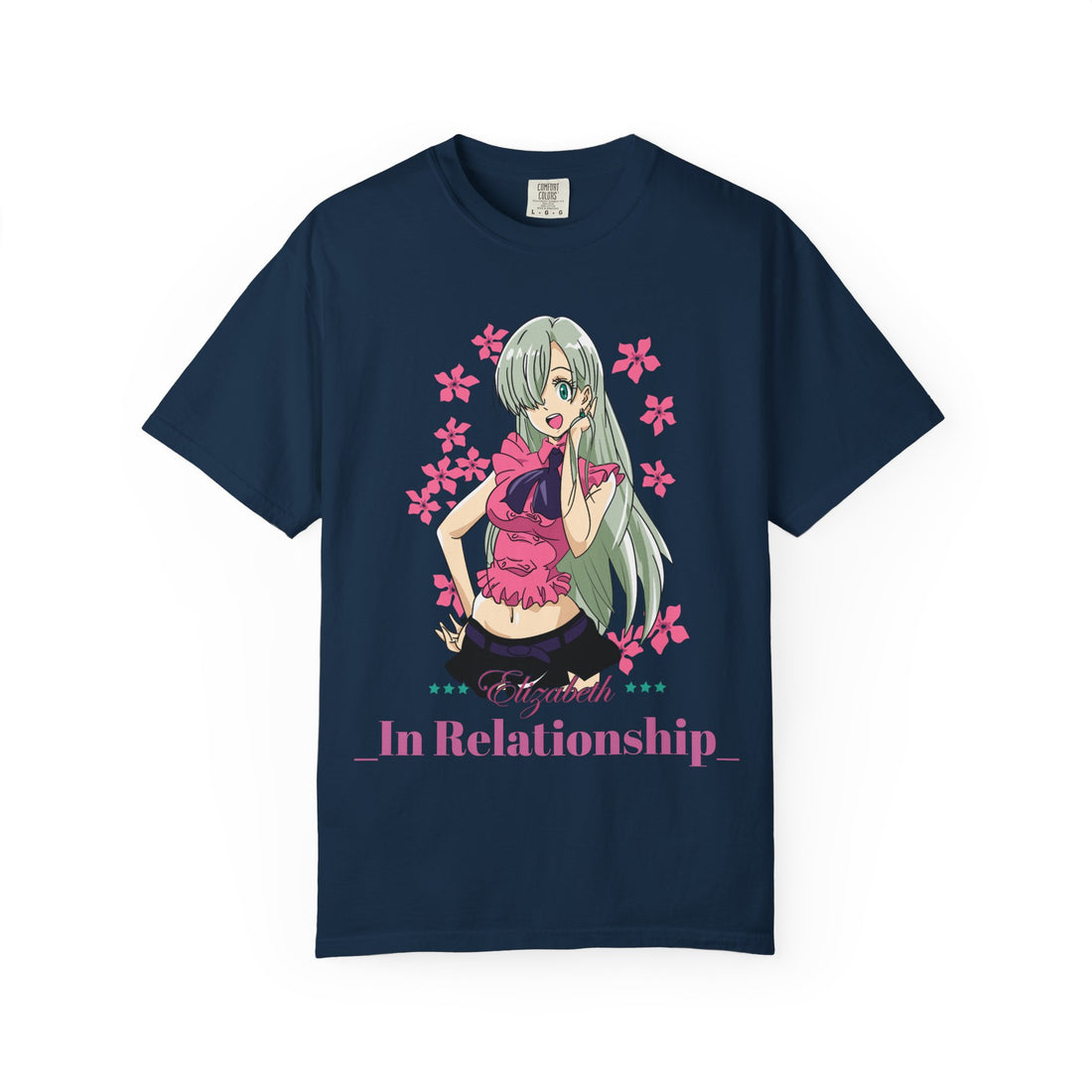 Unisex Garment-Dyed T-shirt, Cute Anime Tee, Relationship Humor Shirt, Gift for Couples, Casual Streetwear, Unique Anime Top