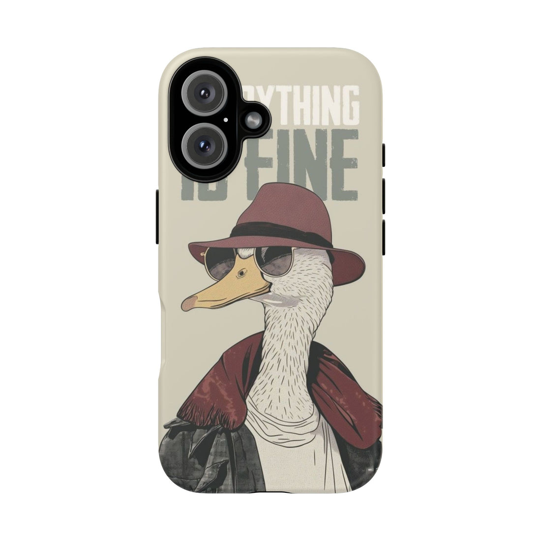 Stylish Phone Case, Quirky Duck Design, Phone Accessories, Unique Gift for Duck Lovers, Fun Tech Cover, Birthday Present