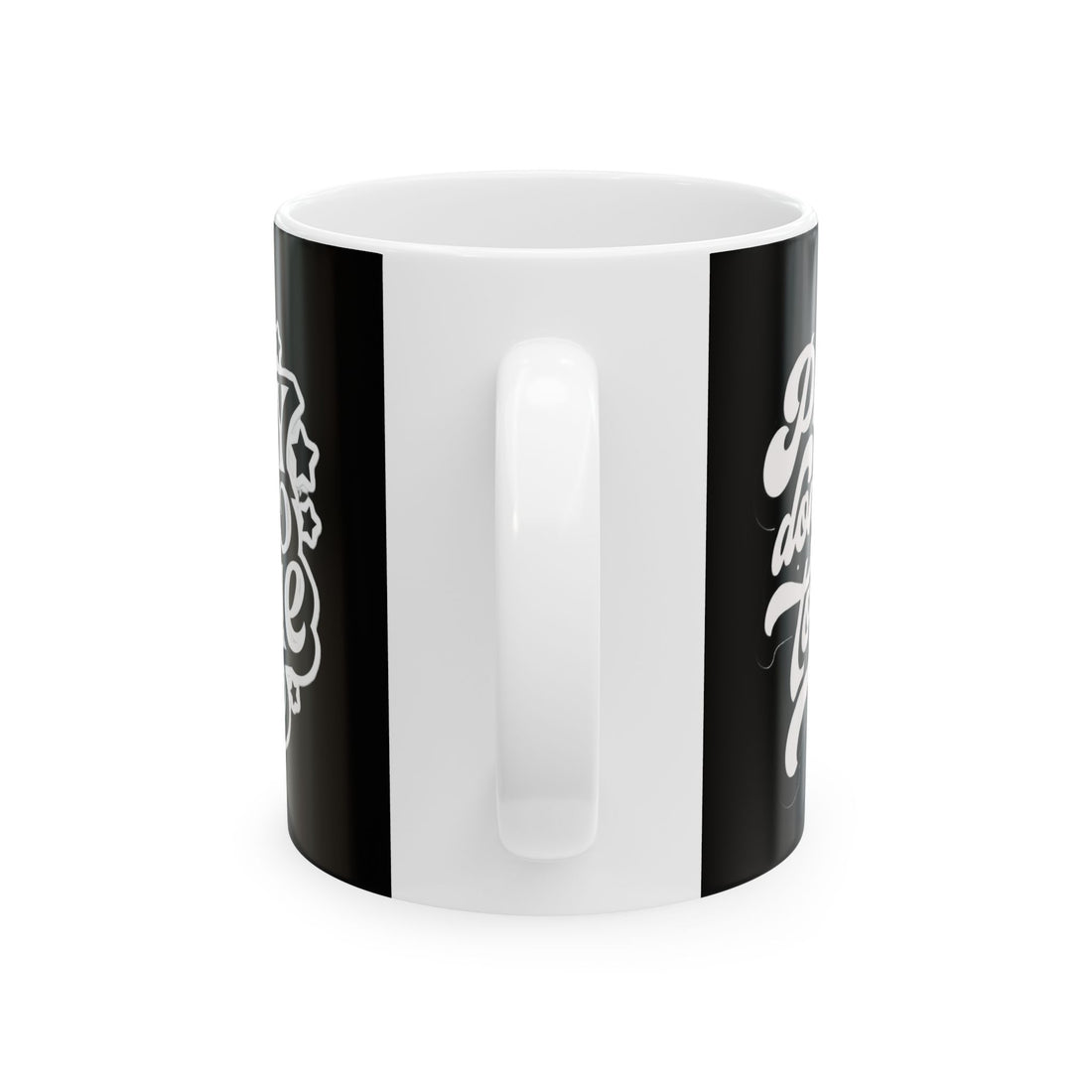 Stylish Black Ceramic Coffee Mug, Fun Gift for Coffee Lovers, Perfect for Home or Office, Unique Design, Customizable Mug