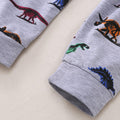 Kids Clothes Set,1-8Years Old Kids Boys Girls Long Sleeve Dinosaur Printed Top and Pants Set Outfit (White-02#, 5-6 Years)