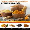 Turmeric Curcumin Gummies 95% Curcuminoids with Cinnamon, Ginger & Black Pepper Extract for Max Absorption Joint Support Supplement, Nature'S Herbal Turmeric Gummy Pills, Vegan Non-Gmo - 60 Gummies
