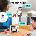 Upgrade Video Baby Monitor with 2 Cameras and Audio 2.8