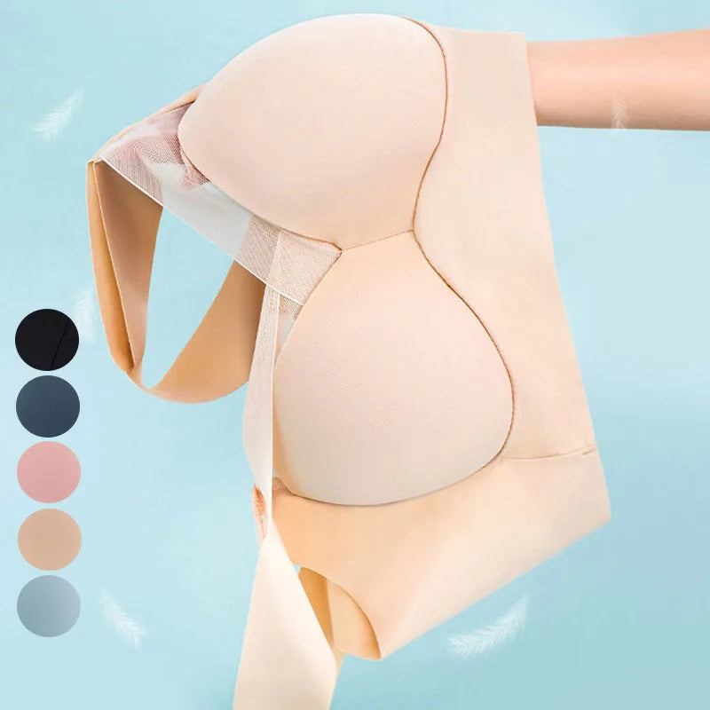 Plus Size Bra – Seamless Wireless Push-Up Bralette for Women