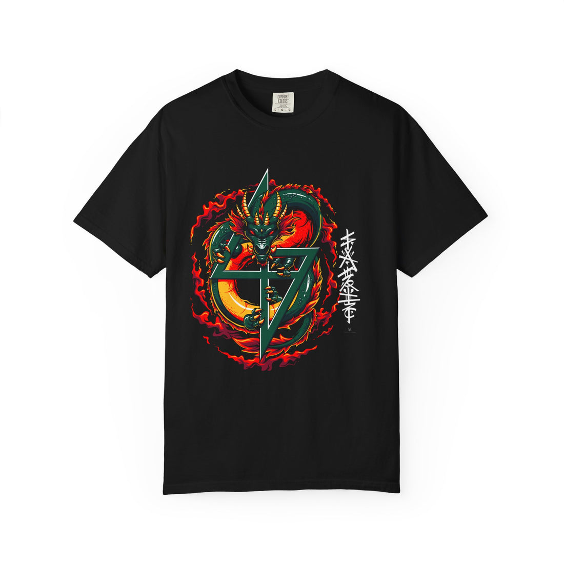 Stylish Dragon Print Unisex T-shirt, Graphic Tee, Casual Wear, Gift for Anime Fans, Unique Wardrobe Addition