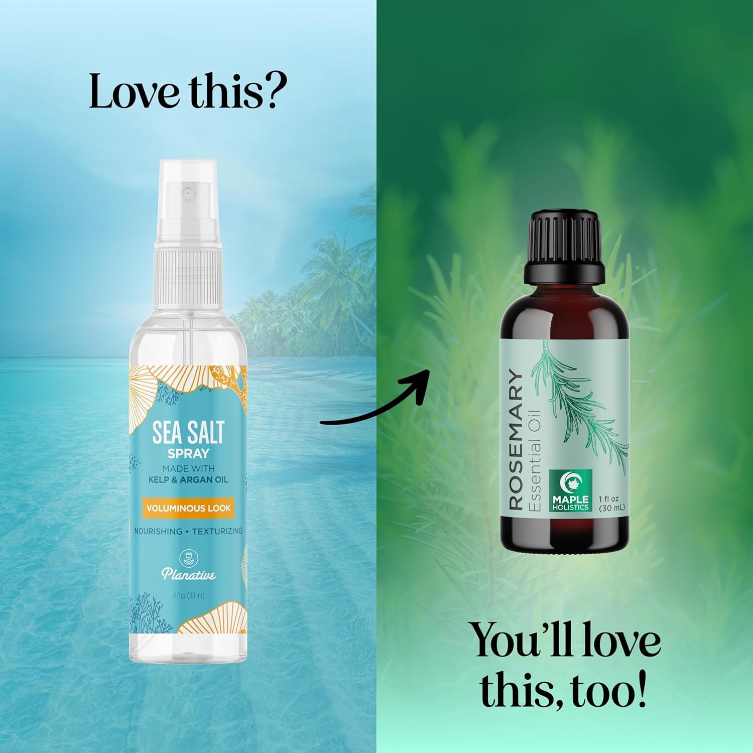 Sea Salt Spray for Hair Volume - Beach Waves Sea Salt Hair Texture Spray for Hair Volumizer - Women and Mens Hair Spray for Hair Styling Extra Hold - Non Sticky Beach Hair Curls Texturizing Spray