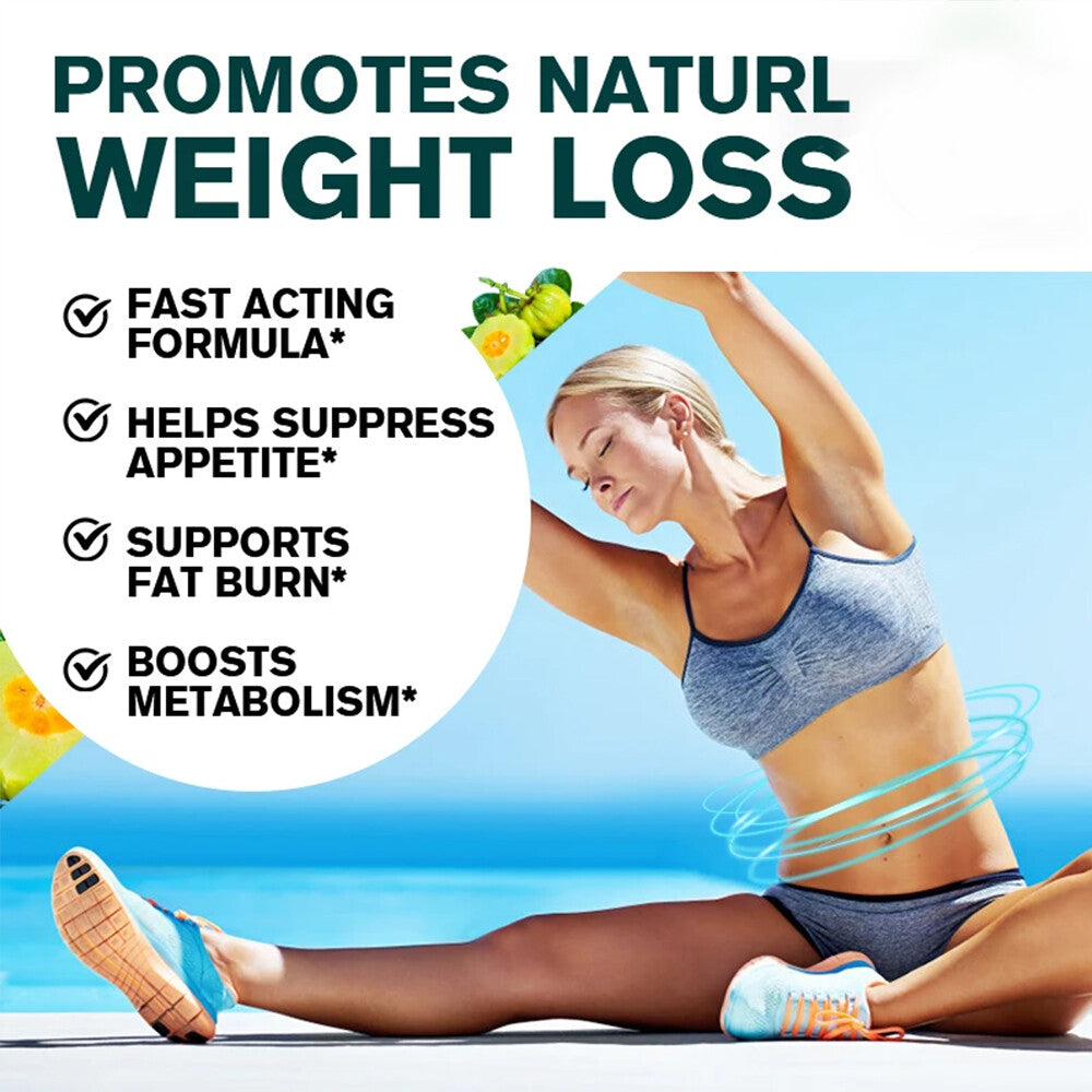 Garcinia Cambogia Weight Loss Caps - 1600Mg 50% HCA Pure Extract - Fat Burner