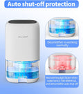 Dehumidifier, 35 OZ Small Dehumidifiers for Room for Home, Quiet with Auto Shut Off, Dehumidifiers for Bedroom (280 Sq. Ft), Bathroom, RV, Closet
