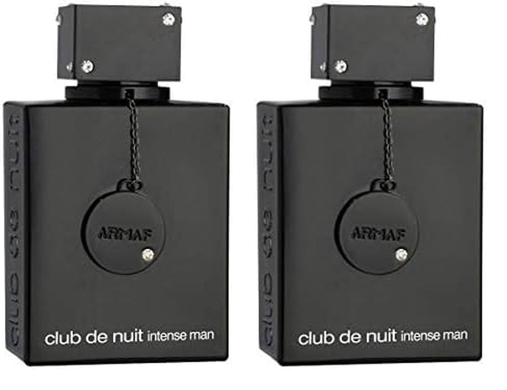 Club De Nuit Intense Man Eau De Toilette, 3.6 Ounce, Woody Spicy (Pack of 2)