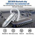 Bluetooth Earpiece,Wireless Handsfree In-Ear with Microphone, 20 Hrs Talking Time 180 Days Standby Time Bluetooth V5.0 Headset for Iphone/Android/Business/Trucker/Driver,White