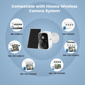 Solar Security Cameras Wireless Outdoor 2 Pack, Battery Powered 3K 4MP Wifi Cameras for Home Surveillance, PIR/AI Motion Detection, Waterproof, Color Night Vision, 2-Way Audio, Cloud/Sd Storage