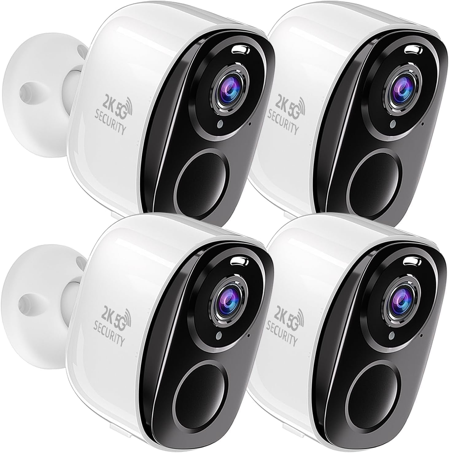 5G/2.4G Wifi Security Cameras Wireless Outdoor , 2K Battery Powered Wifi Cameras with AI Motion Detection Spotlight Siren,Color Night Vision, 2-Way Talk, Waterproof, Cloud/Sd Storage, Works W/Alexa