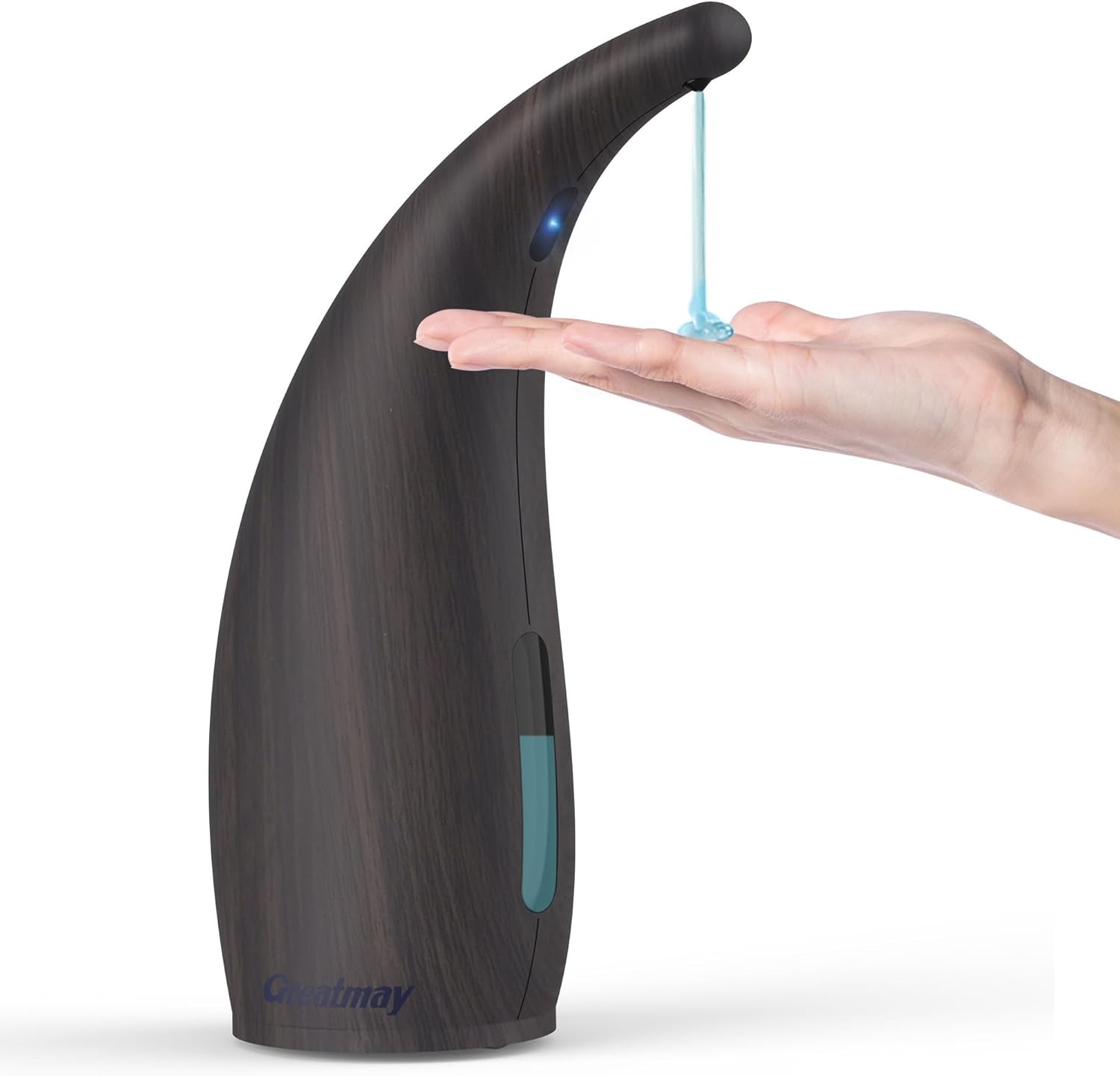 Adjustable Automatic Soap Dispenser Touchless, 4 Adjustable Levels Touchless Sensor Liquid Soap Pump Dispenser，300Ml Rechargeable Magnetic Charging Hand Soap Dispenser for Kitchen，Bathroom