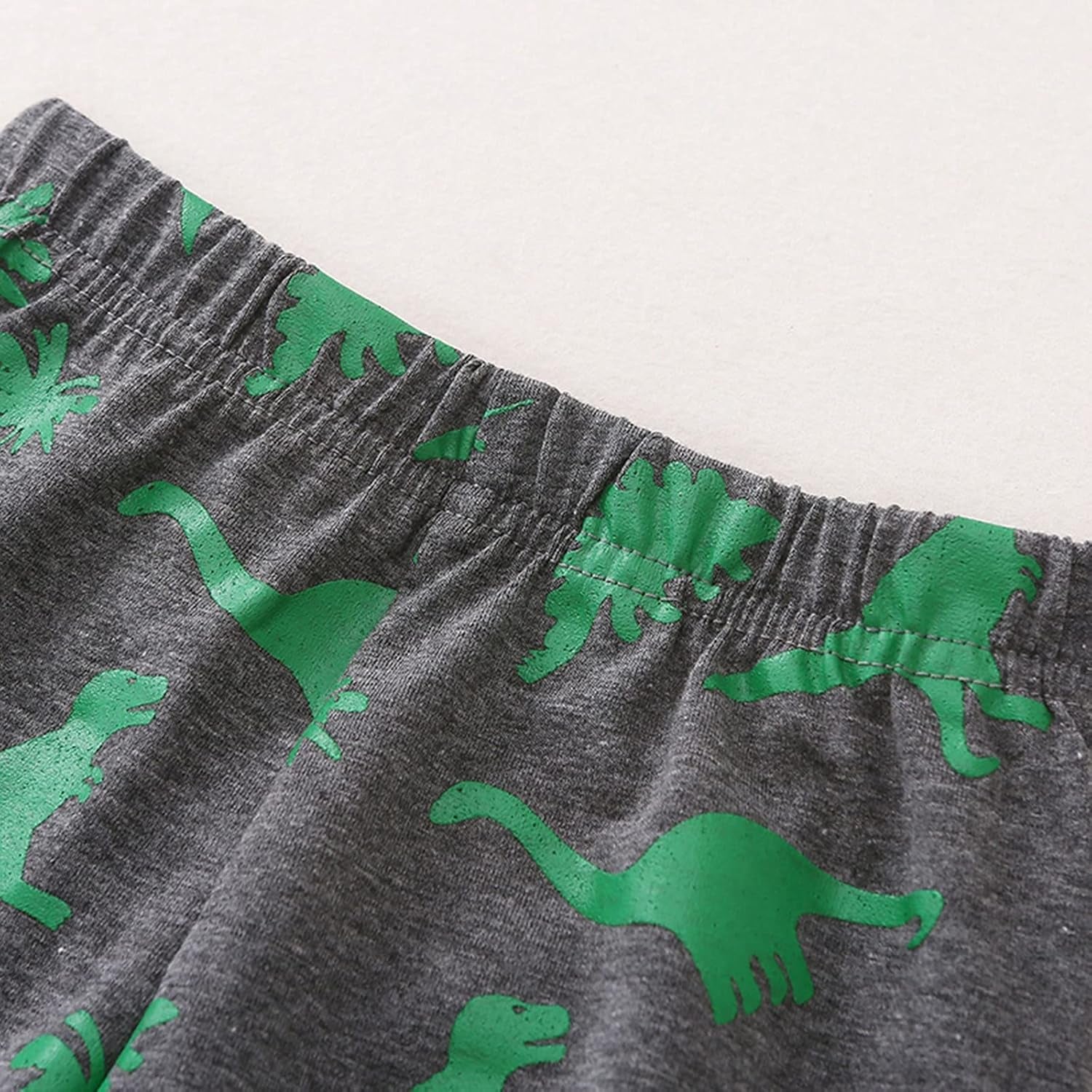 Kids Clothes Set,1-8Years Old Kids Boys Girls Long Sleeve Dinosaur Printed Top and Pants Set Outfit (Dark Gray-02#, 5-6 Years)