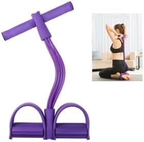 Multifunction Tension Rope, 6-Tube Elastic Yoga Pedal Puller Resistance Band, Natural Latex Tension Rope Fitness Equipment, for Abdomen/Waist/Arm/Leg Stretching Slimming Training