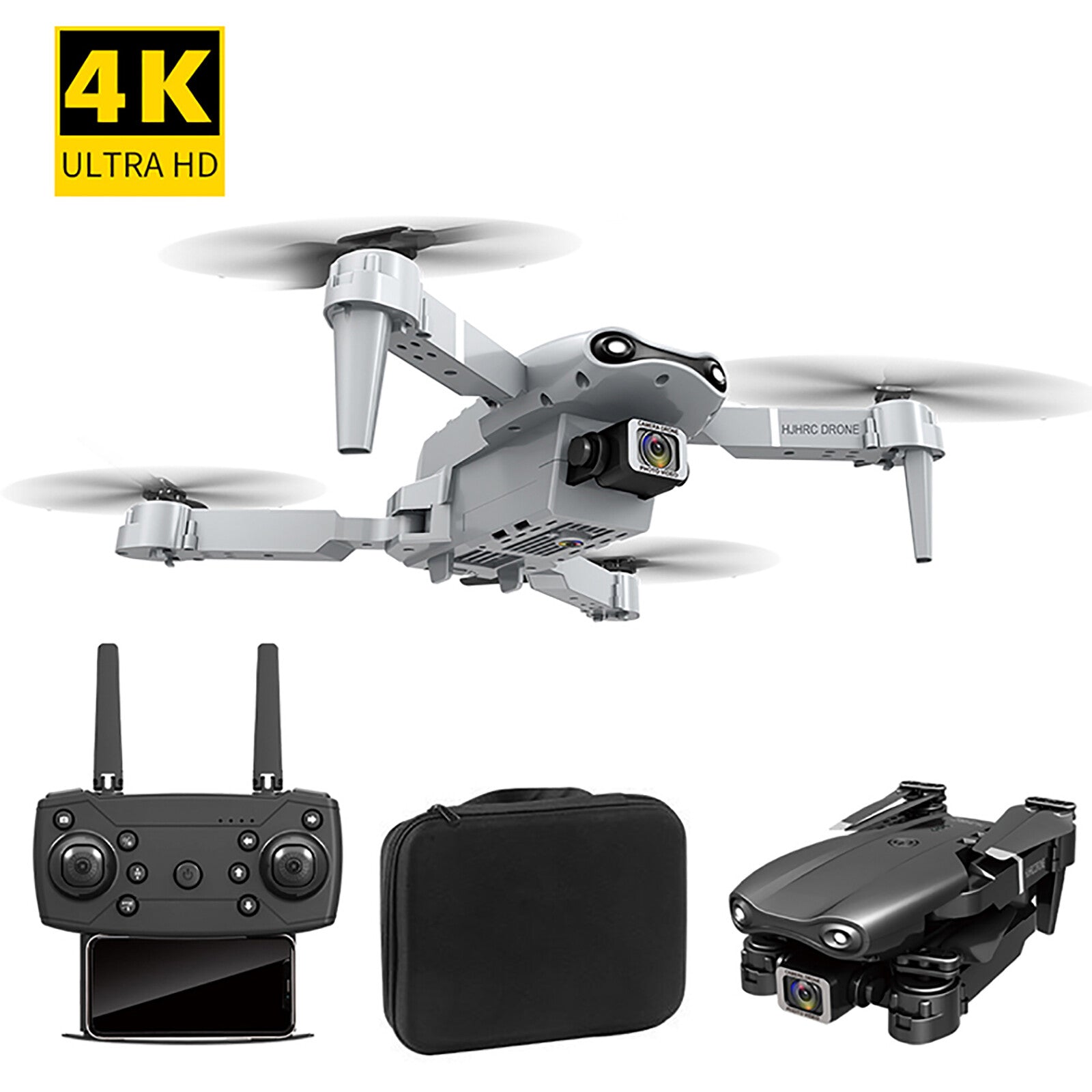 4K Foldable RC Drone with HD Dual Camera WIFI FPV Selfie Quadcopter ~~