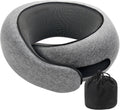 ® Snail Neck Pillow Memory Foam with Magicstrap – Adjustable Ergonomic Travel Pillow for Office/Airplane/Car, Washable Cover, Portable Cervical Support (Gray)