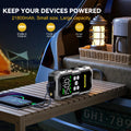 Car Jump Starter with Air Compressor LCD Screen 21800Mah Portable Booster Charger 6000A Powerful Car Battery Starting Devi