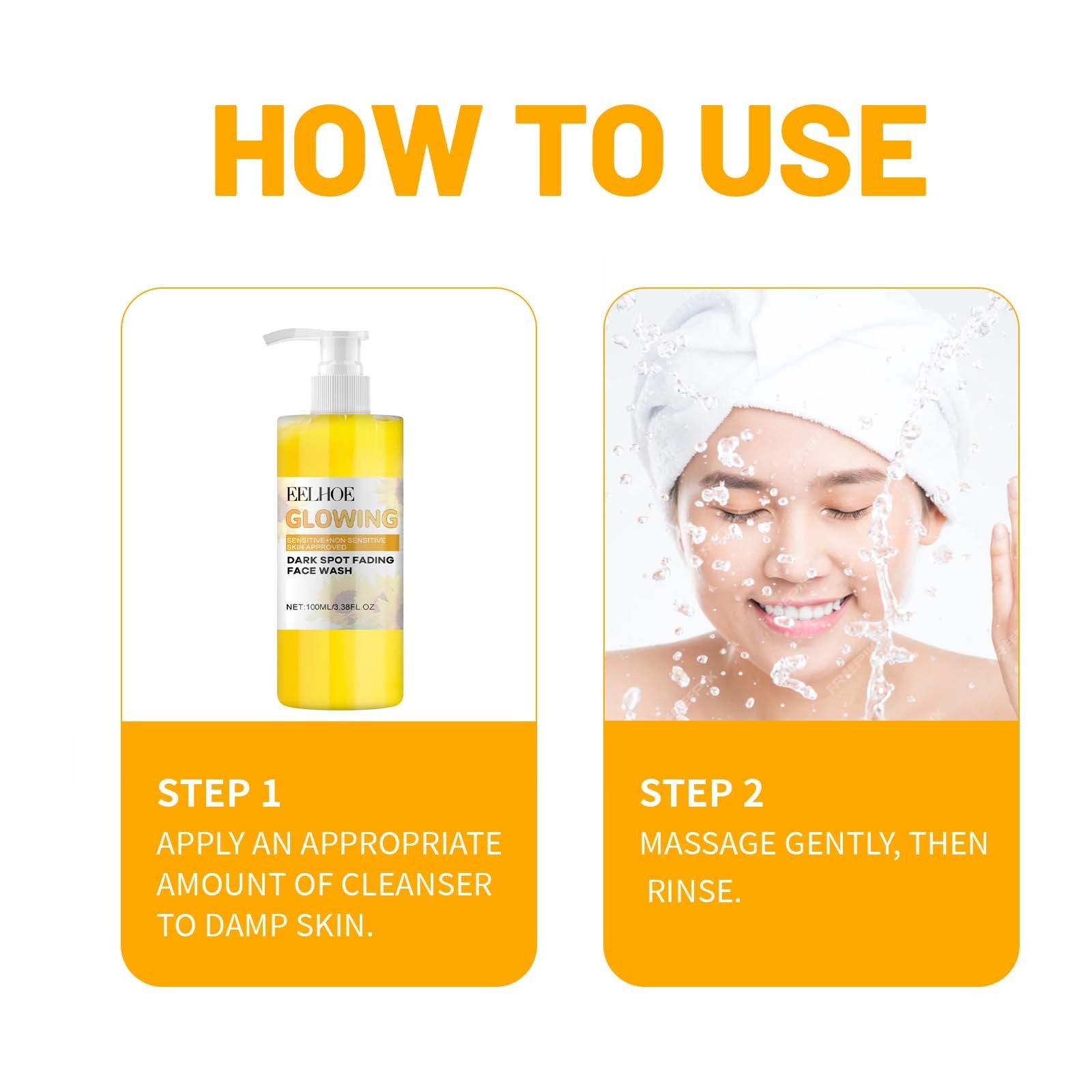 Turmeric Face Wash – Deep Cleansing Brightening Cleanser with Jojoba & Avocado Oil