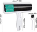 Reusable Lint Roller with Brush, Lint Roller for Cat Hair & Dog Fur, Ideal for Furniture, Carpets, Clothing & Bedding, Pet Hair Remover, Cat & Dog Hair Remover Tool