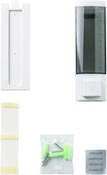 Soap Dispensers 250Ml ABS Plastic Drill Free with Adhesive or Wall Mount with Screws Liquid Hand Shower Dispenser for Bathroom or Kitchen