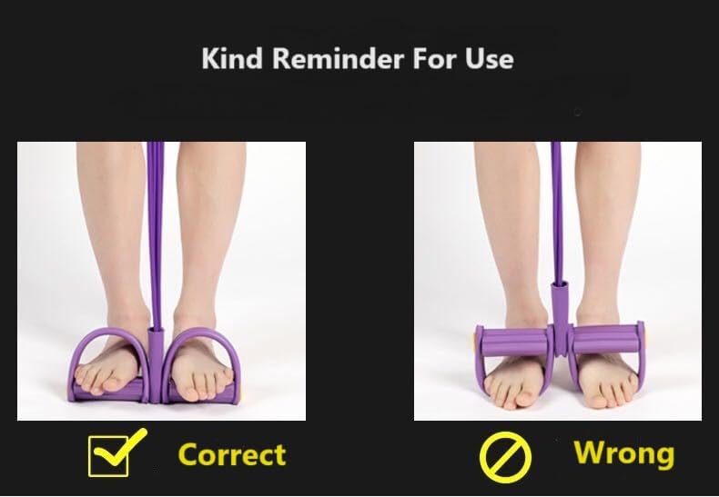 Multifunction Tension Rope, 6-Tube Elastic Yoga Pedal Puller Resistance Band, Natural Latex Tension Rope Fitness Equipment, for Abdomen/Waist/Arm/Leg Stretching Slimming Training