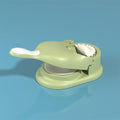2 in 1 Dumpling Maker, Baking Pastry Pressing Dumpling Skin Wrapper Mould, Manual Dough Press Maker, for Empanada, Ravioli, Pierogi, Hand Pie Pot Stickers, Jamaican Beef Patties(Green)