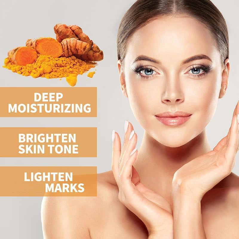 Turmeric Glow Combo Skincare Set, Turmeric Skin Care Set, Turmeric Glow Face Wash, Turmeric Scrub Glow Butter and Glow Butter, Face Care Set for Women (Cleanser/Scrub/Ginger Oil/Toner/Essence Set)
