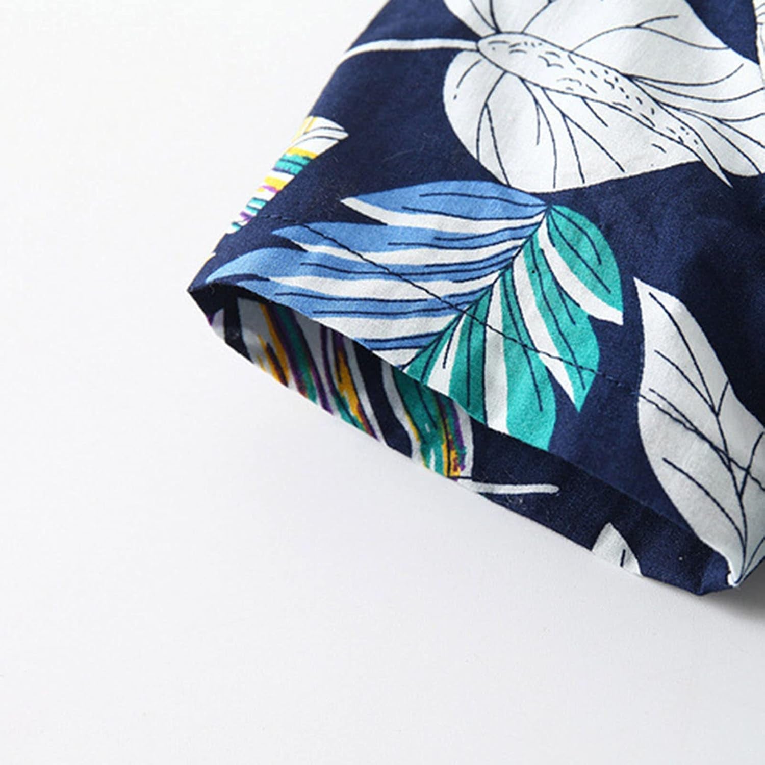 Toddler Clothes Set Children'S Clothing Summer Boys Suit Short Sleeve Floral Shirt Shorts Suit for 1 (Blue, 5-6 Years)