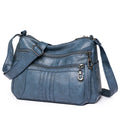 Multiple Pockets Soft Leather Hand Bags for Women Luxury Handbags Women Bags Designer Shoulder Crossbody Bags with Free Shipping