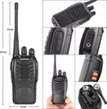 Walkie Talkies Bf-888S Long Range Two-Way Radios for Adults Rechargeable Handheld Interphone Professional UHF Communicator 3 Pack Walky Talky Set with Earpiece,Li-Ion Battery and Charger