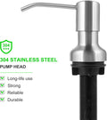 Soap Dispenser for Kitchen Sink, Sink Soap Dispenser with Longer Threaded Shaft Shank, 47