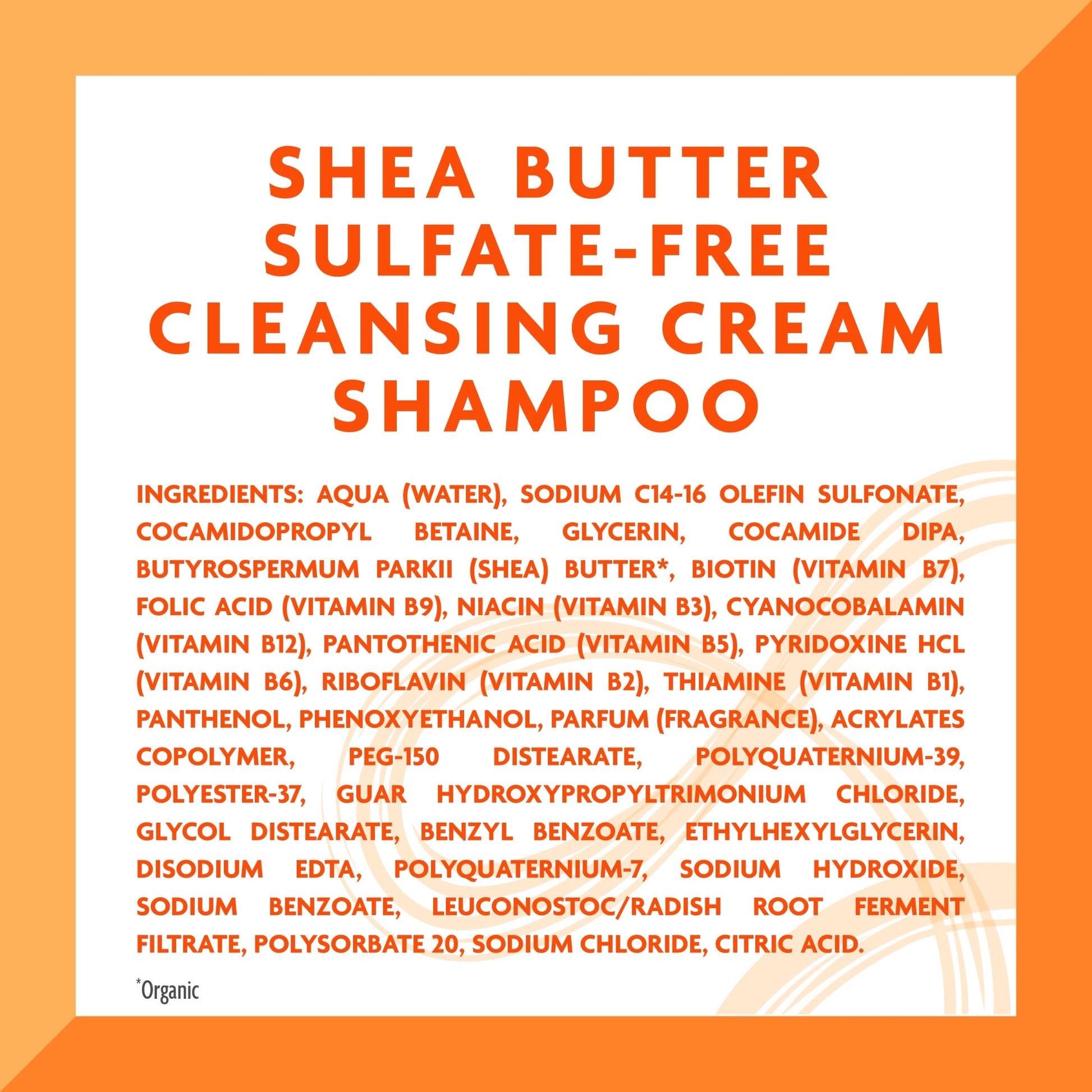 (6 Pack)  Sulfate-Free Cleansing Cream Shampoo for Natural Hair, 3 Fl Oz