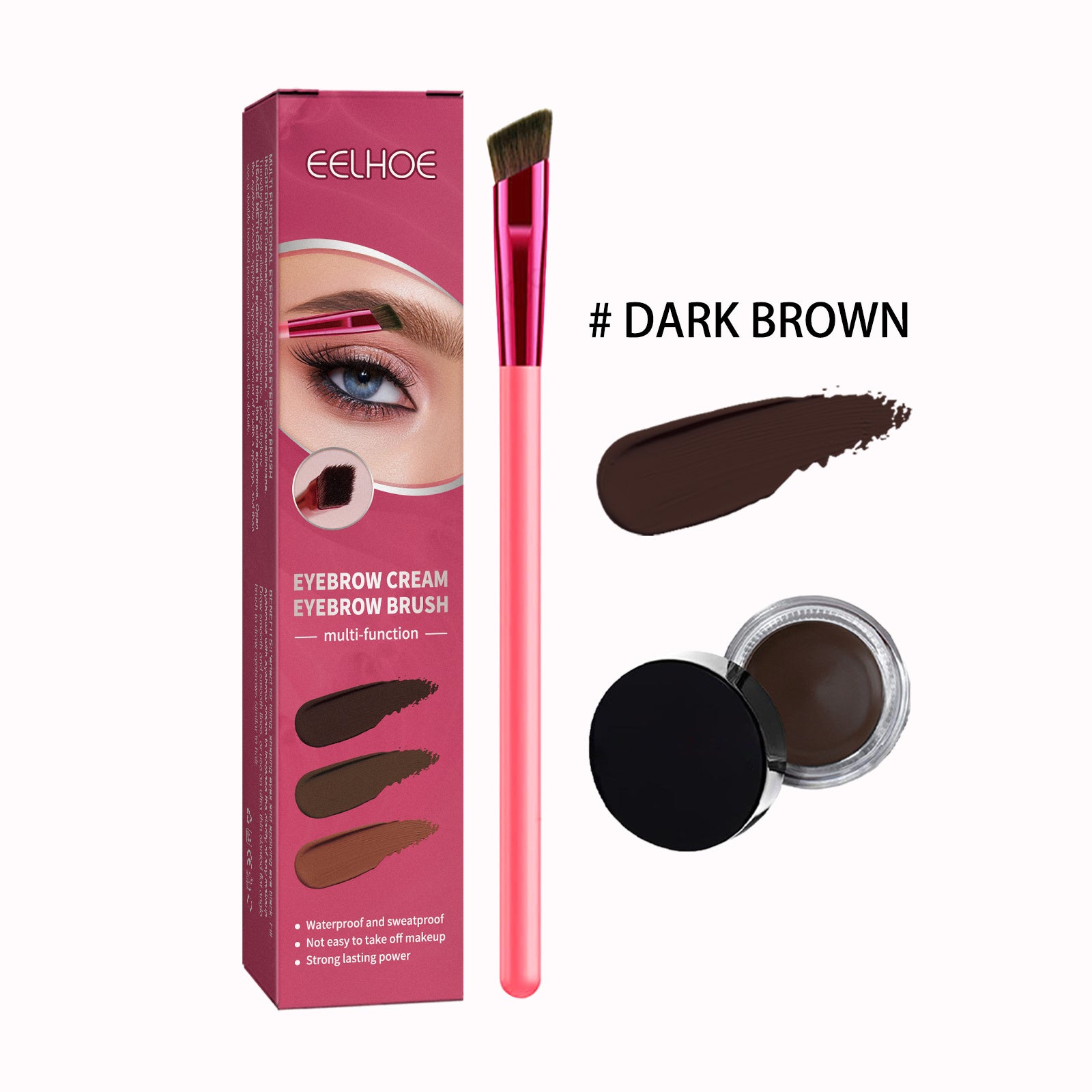 multi-functional eyebrow makeup brush