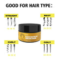 GZE Black Castor Oil Curling Cream - Curl Enhancer & Frizz Control for Curly Hair, Defines Curls Styling Cream 3.53Oz