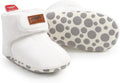 Baby Booties Cozy Fleece Slippers Soft Baby Shoes with Gripper Soles, Winter Infant Newborn Crib Sock Shoes Warm Footwear First Walkers