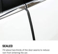 Universal Car Door Guards 33Ft(10M), Rubber U Shape Edge Trim Protection Strip, Black No-Glue Design Fits Most Vehicles